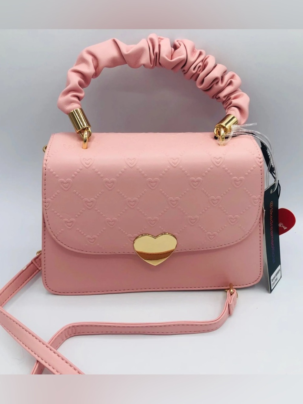 Pink Heart crossbody bag NWOT